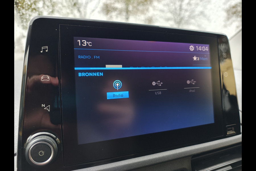Peugeot Partner 1.5HDI 3-Pers.Carplay Navi* EURO6 Airco Mirror-Link Cruise Control Pdc Bluetooth Pro Betonplex vloer Wandbetimmering Schuifdeur Achterdeuren Origineel Nederlandse Auto