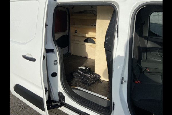 Peugeot Partner 1.5HDI 3-Pers.Carplay Navi* EURO6 Airco Mirror-Link Cruise Control Pdc Bluetooth Pro Betonplex vloer Wandbetimmering Schuifdeur Achterdeuren Origineel Nederlandse Auto