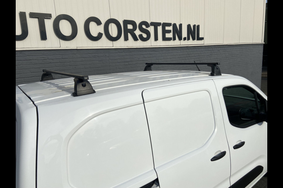 Peugeot Partner 1.5HDI 3-Pers.Carplay Navi* EURO6 Airco Mirror-Link Cruise Control Pdc Bluetooth Pro Betonplex vloer Wandbetimmering Schuifdeur Achterdeuren Origineel Nederlandse Auto