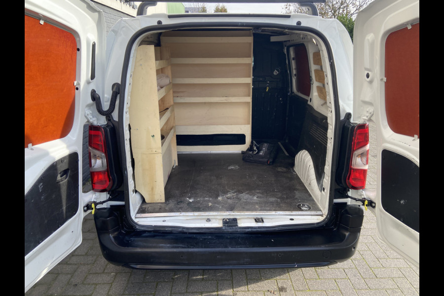 Peugeot Partner 1.5HDI 3-Pers.Carplay Navi* EURO6 Airco Mirror-Link Cruise Control Pdc Bluetooth Pro Betonplex vloer Wandbetimmering Schuifdeur Achterdeuren Origineel Nederlandse Auto