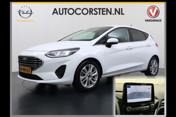 Ford Fiesta T 125PK Hybrid Titanium X Apple Carplay Android Auto Navi Bordherkenning Camera Ecc Cruise Control Pdc Lmv Privacy Glas Led Ford Sync 3 Keyless Bluetooth DAB+ 1e Eigenaar Origineel Nederlandse Auto € 26000 nieuw!