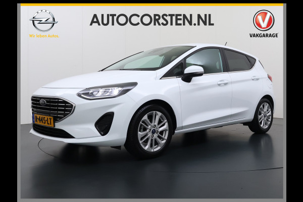 Ford Fiesta T 125PK Hybrid Titanium X Apple Carplay Android Auto Navi Bordherkenning Camera Ecc Cruise Control Pdc Lmv Privacy Glas Led Ford Sync 3 Keyless Bluetooth DAB+ 1e Eigenaar Origineel Nederlandse Auto € 26000 nieuw!