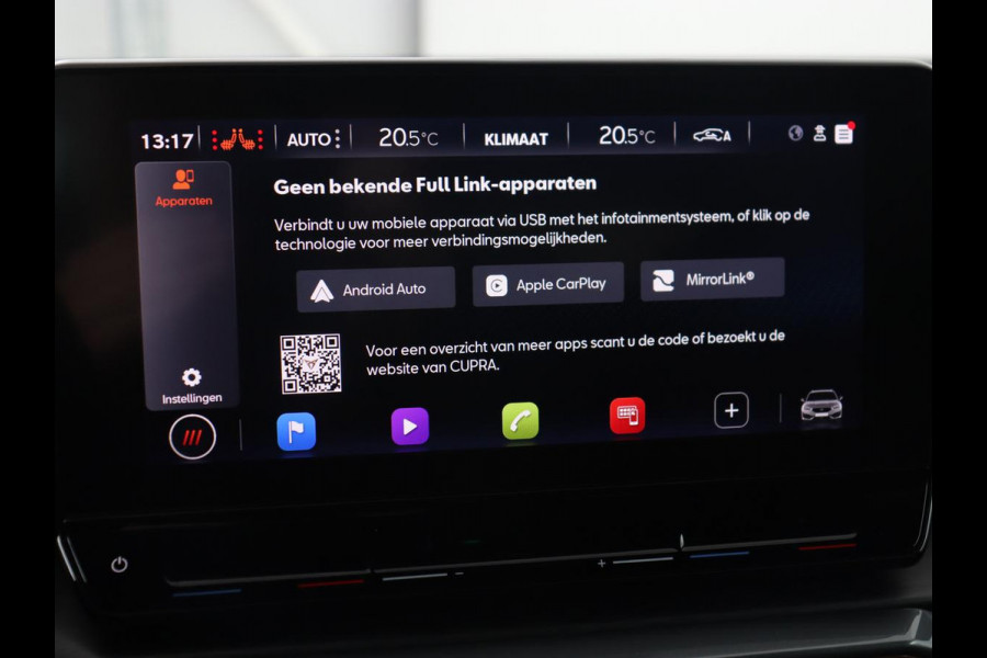 CUPRA Leon 1.4 eHybrid VZ | 245pk | Leder | Stoelverwarming | Memory | Carplay | Navigatie | Sfeerverlichting | Parkeerhulp | Sportstoelen | Keyless | Climate control | Cruise control | PHEV | Plug In