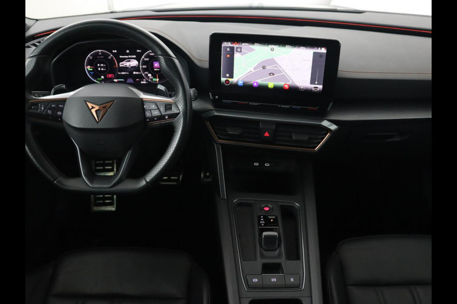 CUPRA Leon 1.4 eHybrid VZ | 245pk | Leder | Stoelverwarming | Memory | Carplay | Navigatie | Sfeerverlichting | Parkeerhulp | Sportstoelen | Keyless | Climate control | Cruise control | PHEV | Plug In