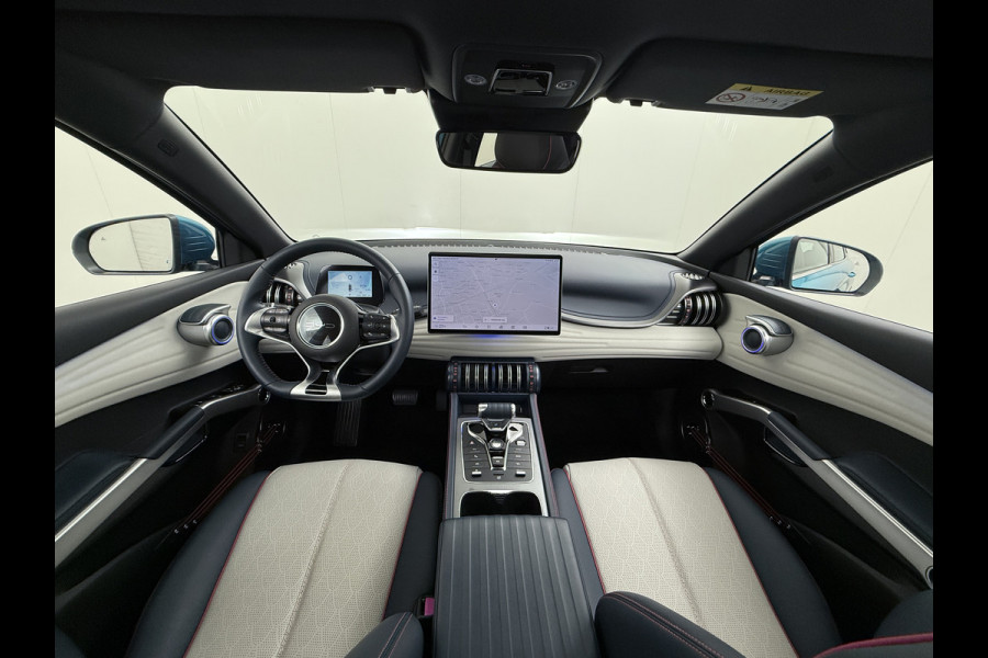 BYD ATTO 3 62kWh Design SOH 98% Panoramadak Leder+Elektr.Verst. Warmtepomp Adaptieve Cruise 360°Camera Apple Carplay Android Auto Elektr.Ac Verkeersbord detectie WiFi DAB Led Rijstrooksensor Keyless Smartphone Entry Fabrieksgarantie tot 12-12-2028/150.000km Garantie op de LFP Accu tot 12-12-2030/200.000km €44.000,- Nieuw!