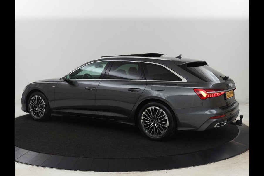 Audi A6 50 TFSIe quattro S edition | Panoramadak | Adaptive cruise | Nappaleder | Stoel & stuurverwarming | Camera | Trekhaak | Keyless | Adaptief onderstel | Carplay | Navigatie | Matrix LED | Getint glas | PHEV | Plug In