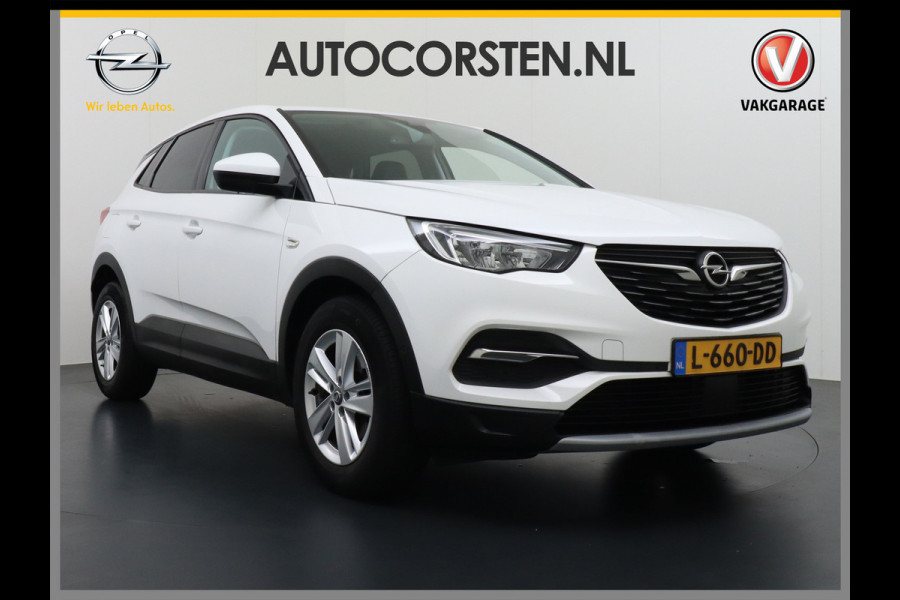 Opel Grandland X T131PK Apple Carplay Android Auto AGR-Comfortstoel Camera Navi Ecc Cruise Control Pdc DAB+ Regen-Lichtsensor Lane Assist Led Verkeersbord detectie Bluetooth Privacy Glas Lmv 17" Elegance 1e Eigenaar Origineel Nederlandse auto Euro 6