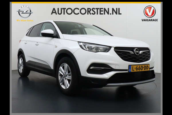 Opel Grandland X T131PK Apple Carplay Android Auto AGR-Comfortstoel Camera Navi Ecc Cruise Control Pdc DAB+ Regen-Lichtsensor Lane Assist Led Verkeersbord detectie Bluetooth Privacy Glas Lmv 17" Elegance 1e Eigenaar Origineel Nederlandse auto Euro 6