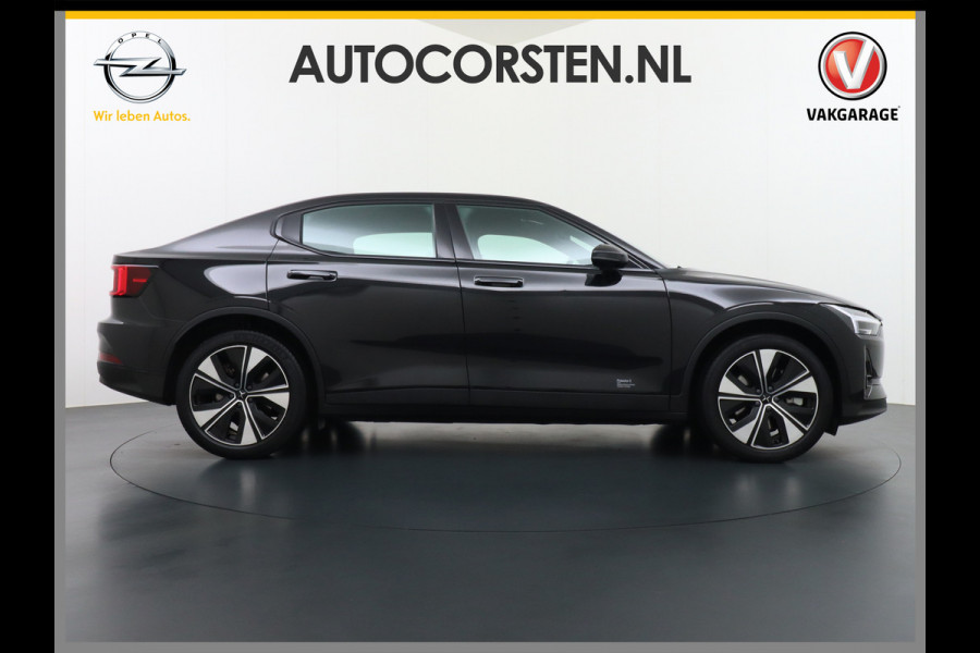 Polestar 2 Long Range 78 kWh Sleutelloos (GSM-sleutel) Adaptive-Cruise Carplay Android 360-Camera 19"LM Led-Pixel-Lamp WiFi PDC-a+v Park-As Phone-Connect.Stoel-Verwarmd 1500kg-trekvermogen OnePedal drive Licht+Zichtpakket 55.000 nieuw!! EBD RemAssist Virtual-Cockpit digiDash Uitparkeer waarschuwing Botswaarsc.syst. Autonoom-Rem Noodrem ESP TCS Hill-Assist Lane Assist Pre-Crash-Syst. Emergency-Call Keyless Ecc tot 149kw snell