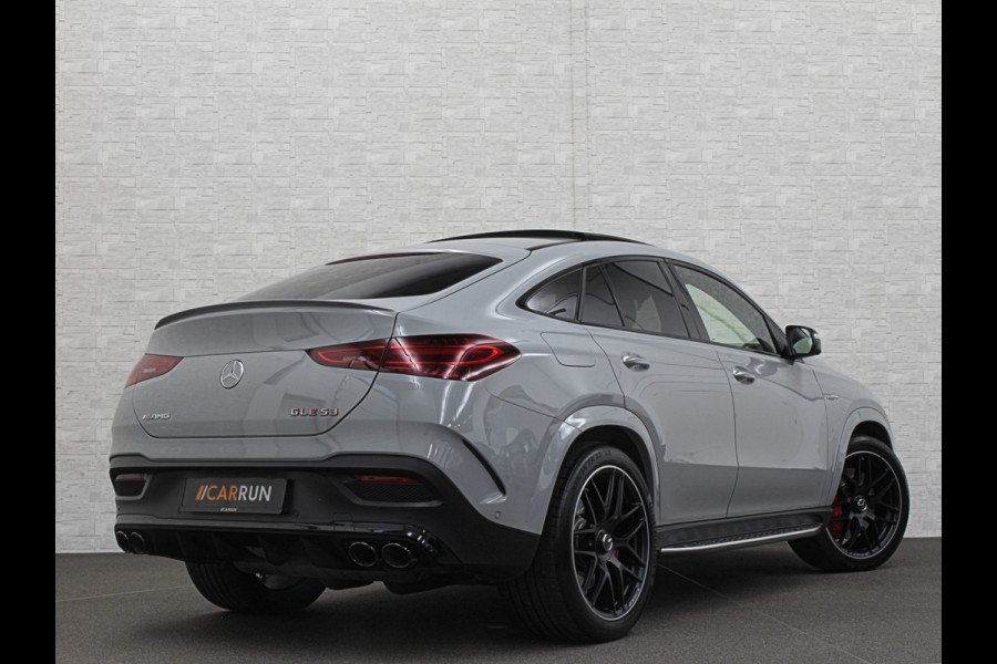 Mercedes-Benz GLE Coupé AMG 53 Hybrid | Carbon | Leder-Exclusief | Soft-Close | Panorama | Massage | 360 Camera | Stoelventilatie | ACC | Trekhaak | Burmester | Head-Up | 4-Zone Clima | Treeplanken | 22'' | Night-Pakket | ISO & Warmte-Werend Glas | Stoelverwarming V+A | Luchtvering | Stuur Carbon & Alcantara | Parfumering | Sfeerverlichting |