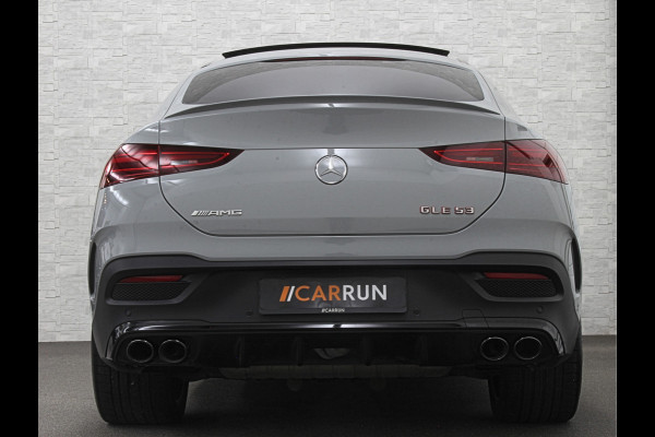 Mercedes-Benz GLE Coupé AMG 53 Hybrid | Carbon | Leder-Exclusief | Soft-Close | Panorama | Massage | 360 Camera | Stoelventilatie | ACC | Trekhaak | Burmester | Head-Up | 4-Zone Clima | Treeplanken | 22'' | Night-Pakket | ISO & Warmte-Werend Glas | Stoelverwarming V+A | Luchtvering | Stuur Carbon & Alcantara | Parfumering | Sfeerverlichting |