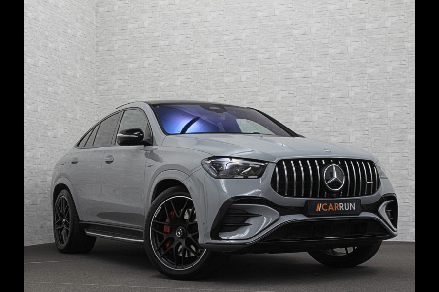 Mercedes-Benz GLE Coupé AMG 53 Hybrid | Carbon | Leder-Exclusief | Soft-Close | Panorama | Massage | 360 Camera | Stoelventilatie | ACC | Trekhaak | Burmester | Head-Up | 4-Zone Clima | Treeplanken | 22'' | Night-Pakket | ISO & Warmte-Werend Glas | Stoelverwarming V+A | Luchtvering | Stuur Carbon & Alcantara | Parfumering | Sfeerverlichting |