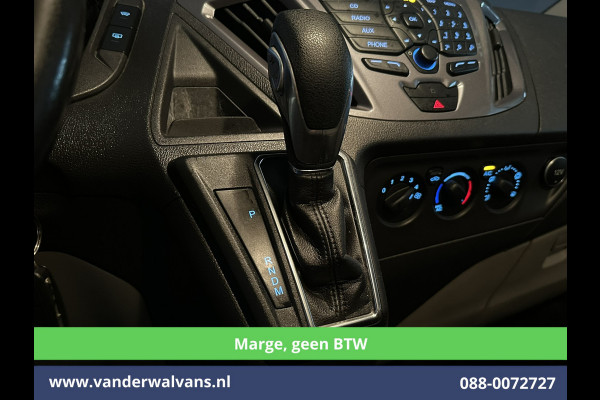 Ford Tourneo Custom 2.0 TDCI **MARGE, Geen btw, Geen bpm** 131pk Automaat L2H1 Personenbus Euro6 Airco | 2x zijdeur | 8-Zits | Navigatie Cruisecontrol, Trekhaak, Parkeersensoren, LM velgen, Verwarmde voorruit, Achterklep