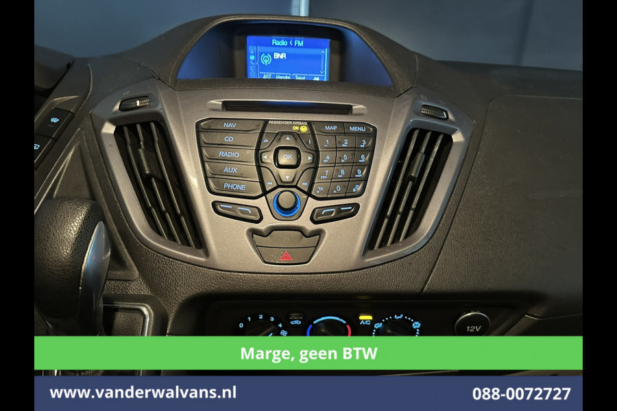 Ford Tourneo Custom 2.0 TDCI **MARGE, Geen btw, Geen bpm** 131pk Automaat L2H1 Personenbus Euro6 Airco | 2x zijdeur | 8-Zits | Navigatie Cruisecontrol, Trekhaak, Parkeersensoren, LM velgen, Verwarmde voorruit, Achterklep