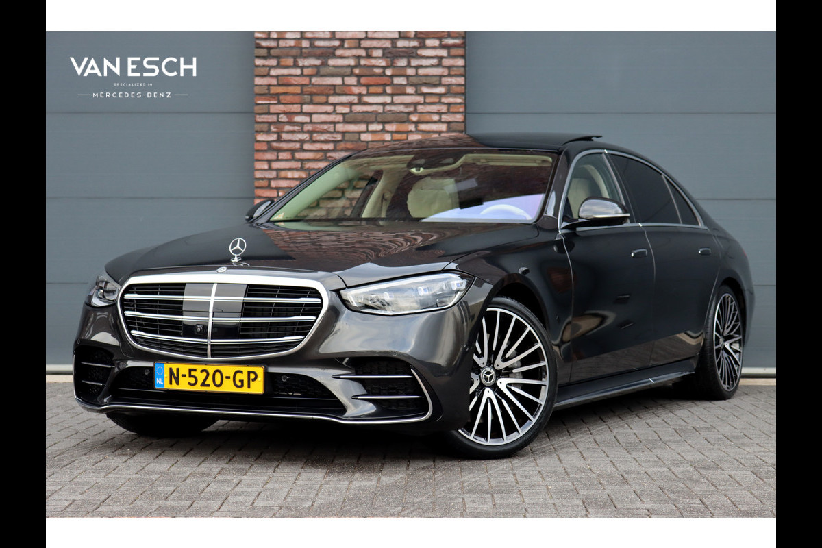 Mercedes-Benz S-Klasse 580 e Lang AMG Line | Airmatic | Distronic+ | Chauffeurspakket | Zonweringspakket | Massage V+A | | MBUX Tablet | Burmester | HUD | Stoelventilatie V+A | Nekverwarming |