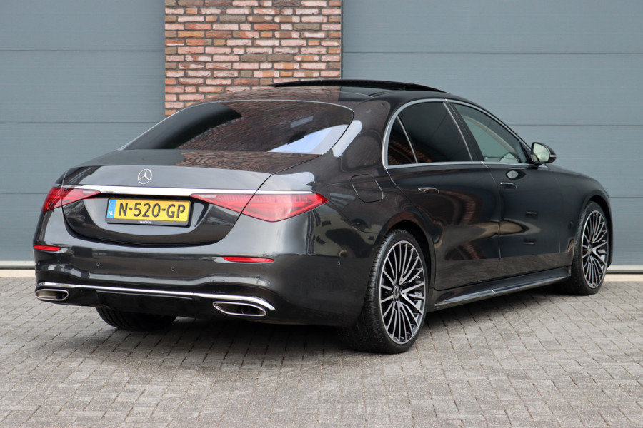 Mercedes-Benz S-Klasse 580 e Lang AMG Line | Airmatic | Distronic+ | Chauffeurspakket | Zonweringspakket | Massage V+A | | MBUX Tablet | Burmester | HUD | Stoelventilatie V+A | Nekverwarming |