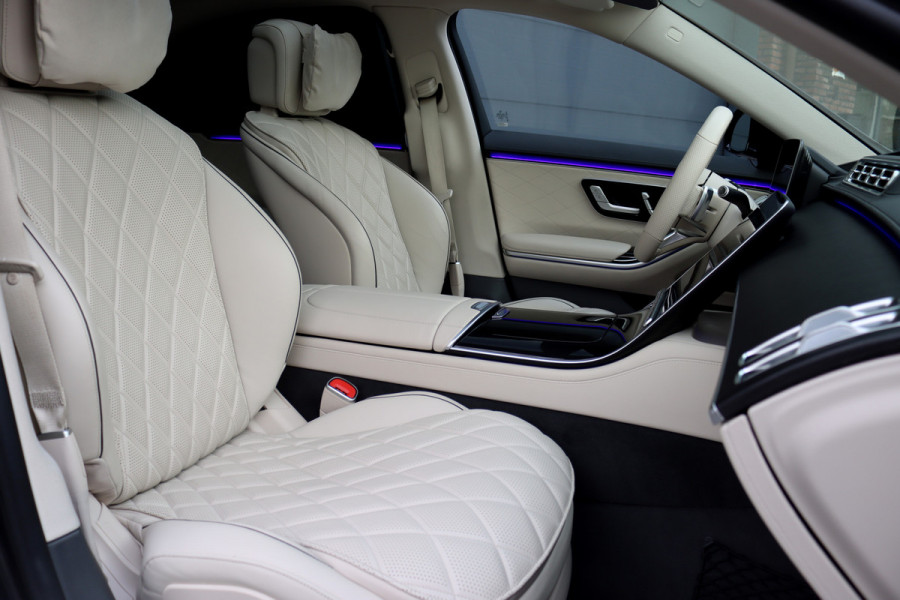 Mercedes-Benz S-Klasse 580 e Lang AMG Line | Airmatic | Distronic+ | Chauffeurspakket | Zonweringspakket | Massage V+A | | MBUX Tablet | Burmester | HUD | Stoelventilatie V+A | Nekverwarming |