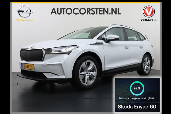 Škoda ENYAQ iV 60 SOH 92% Apple Carplay Android Auto Navi Ecc Cruise Control Camera Pdc Led MirrorLink Lmv DAB SmartLink Rijstrooksensor 1e Eigenaar Origineel Nederlandse Auto