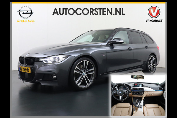 BMW 3 Serie Touring 330i AUT-8 M-Sport Pack Leder+Memory Harman&Kardon® Audio Adap.Cruise Apple Carplay Head-Up Navi 19" Virtual CockpitCame Lmv  Stoelverwarming DAB Elek.Achterklep Zwarte-Hemel Adaptieve Led Wifi Surround Camera Origineel Nederlandse Auto Zeer compleet! €71.000 nieuwprijs!