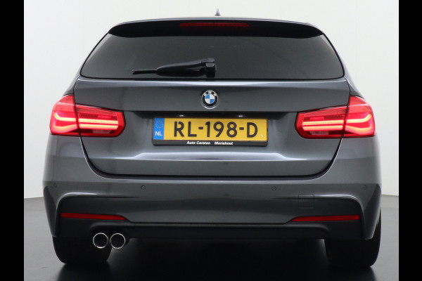 BMW 3 Serie Touring 330i AUT-8 M-Sport Pack Leder+Memory Harman&Kardon® Audio Adap.Cruise Apple Carplay Head-Up Navi 19" Virtual CockpitCame Lmv  Stoelverwarming DAB Elek.Achterklep Zwarte-Hemel Adaptieve Led Wifi Surround Camera Origineel Nederlandse Auto Zeer compleet! €71.000 nieuwprijs!