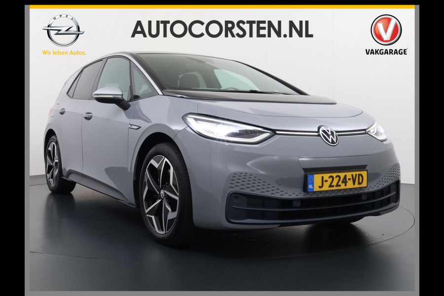 Volkswagen ID.3 First Plus 58kWh Apple Carplay Android Auto Adap.Cruise Lmv 19" Navi Camera Pdc Stoel+Stuurverwarming Keyless Advanced Matrix Led + Dynamisch Led Achterlicht en Isofix DAB Privacy Glas Rijstrooksensor SOH 89% Origineel Nederlandse Auto