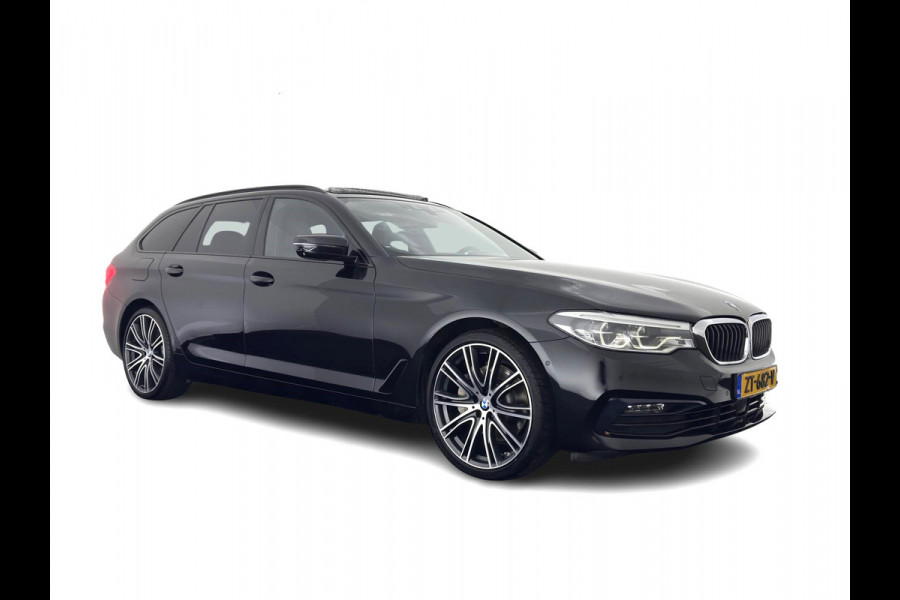 BMW 5 Serie Touring 530d Sportline High Executive Aut. *PANO | LUXURY-LEATHER | FULL-LED | MEMORY-PACK | TOP-VIEW | HEATED-COMFORTSEATS | NAVI-FULLMAP | PRIVACY-GLASS | AMBIENT-LIGHT | ECC | CARPLAY | PDC | TOWBAR | SHIFT-PADDLES | 20"ALU*