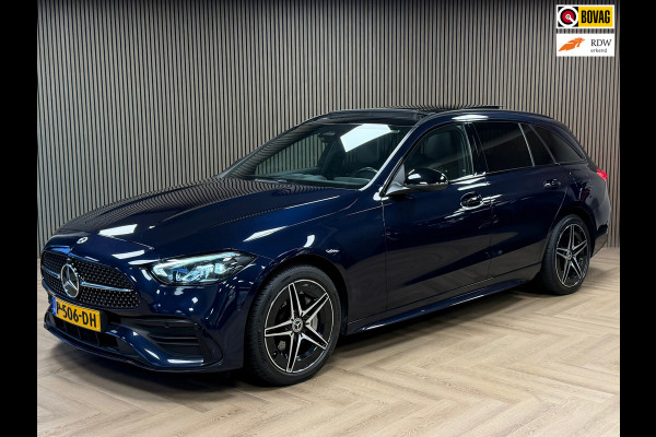 Mercedes-Benz C-Klasse Estate C300e AMG Line Plug-in hybride PANORAMADAK AIRCO CAMERA CRUISE SFEERVERLICHTING LEDER KEYLESS START