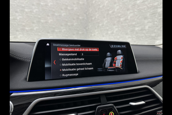 BMW 7 Serie 730d xDrive | Schuifdak | Massage | 360 Camera | Soft-Close | ACC | Laser-LED | Indiv. Leder | Luchtvering | Achterasbesturing | Comfortstoelen | Stoelventilatie | Head-Up | 4-Zone Clima | Keyless-Entry | Driving Assist Pro. | Sfeerverlichting |