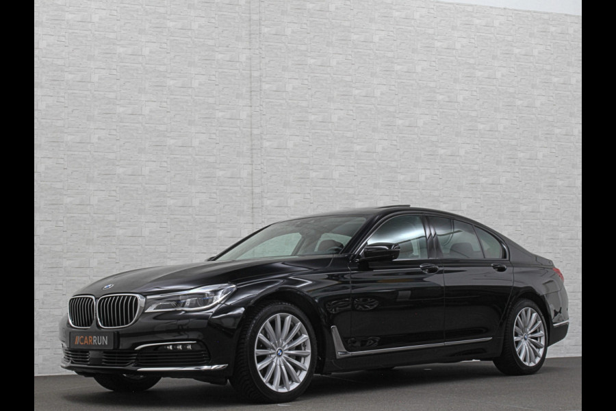 BMW 7 Serie 730d xDrive | Schuifdak | Massage | 360 Camera | Soft-Close | ACC | Laser-LED | Indiv. Leder | Luchtvering | Achterasbesturing | Comfortstoelen | Stoelventilatie | Head-Up | 4-Zone Clima | Keyless-Entry | Driving Assist Pro. | Sfeerverlichting |