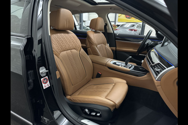 BMW 7 Serie 730d xDrive | Schuifdak | Massage | 360 Camera | Soft-Close | ACC | Laser-LED | Indiv. Leder | Luchtvering | Achterasbesturing | Comfortstoelen | Stoelventilatie | Head-Up | 4-Zone Clima | Keyless-Entry | Driving Assist Pro. | Sfeerverlichting |
