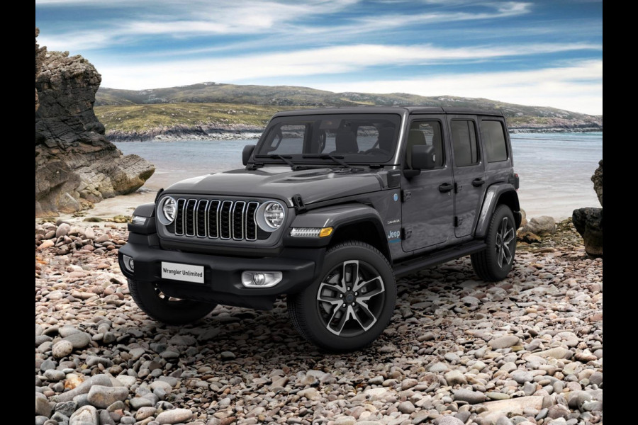 Jeep Wrangler Unlimited 4xe 380 Sahara | MY25 | 22" Brute velgen | Geel kenteken !