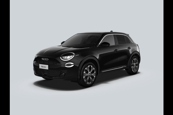 Fiat 600 1.2 Hybrid 136pk La Prima | Leder | Stoelmassage | Trekhaak | Camera| Carplay | Adapt. Cruise | Winter Pack