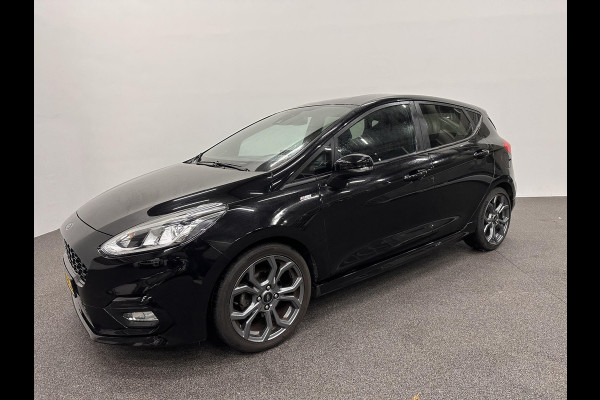 Ford Fiesta 1.0 EcoBoost ST-Line 125PK 6V Navigatie Full LED Carplay Parkeersensoren Cruise Control Stoel+Stuurverwarming Climate Control Privacy Glass 17" DAB+