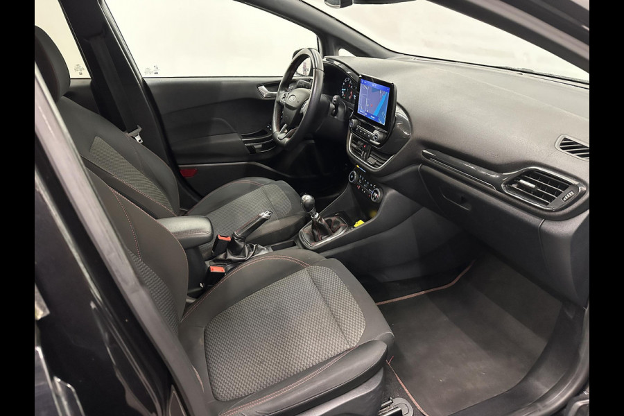 Ford Fiesta 1.0 EcoBoost ST-Line 125PK 6V Navigatie Full LED Carplay Parkeersensoren Cruise Control Stoel+Stuurverwarming Climate Control Privacy Glass 17" DAB+