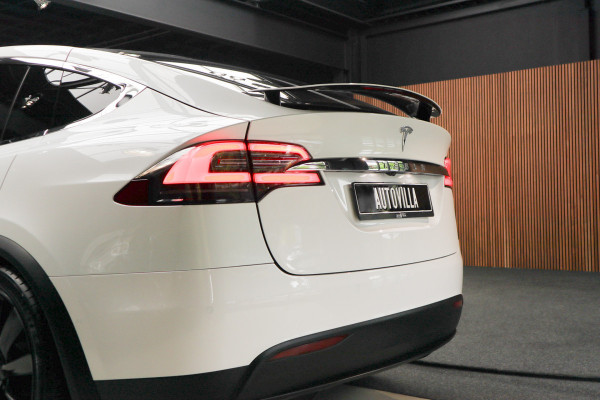 Tesla Model X Dual Motor AWD 7p. 100 kWh Autopilot Leer Navi ACC 360º Stoelverwarming voor & achter Memory Alcantara hemel Climate voor en achter PDC Softclose Afneembare trekhaak 22 inch LM velgen BTW auto
