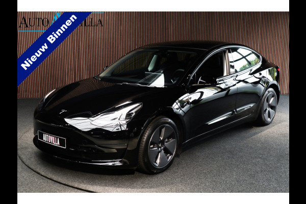 Tesla Model 3 RWD Autopilot ACC Stuurverwarm. PDC Leer Navi Panoramadak 360° Elektr. achterklep Stoelverwarming voor & achter Climate voor & achter LM velgen BTW auto! Nieuw!