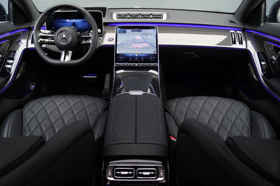 Mercedes-Benz S-Klasse 580 e 4MATIC Lang AMG Line | Airmatic | Achterasbesturing | Chauffeurspakket | MBUX Tablet | Distronic+ | Memory | Stoelventilatie V+A | Burmester | Soft-Close | Digital Light | Vlakkenverwarming | HUD |