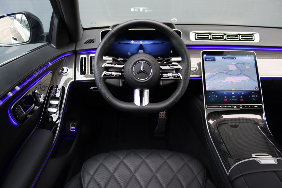 Mercedes-Benz S-Klasse 580 e 4MATIC Lang AMG Line | Airmatic | Achterasbesturing | Chauffeurspakket | MBUX Tablet | Distronic+ | Memory | Stoelventilatie V+A | Burmester | Soft-Close | Digital Light | Vlakkenverwarming | HUD |