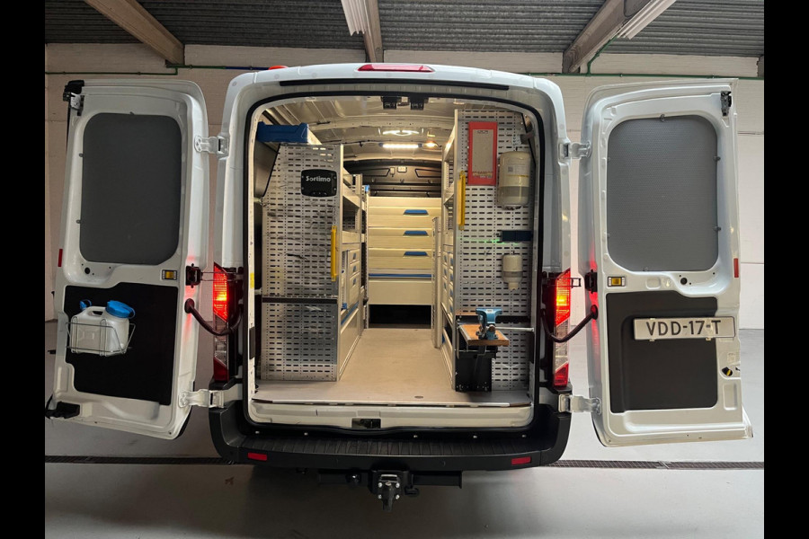 Ford Transit 350 Servicewagen 2.0 TDCI 130pk euro6 L2H2 Trend Sortimo Inrichting Victron v230 Standkachel Trekhaak RIJKLAARPRIJS!