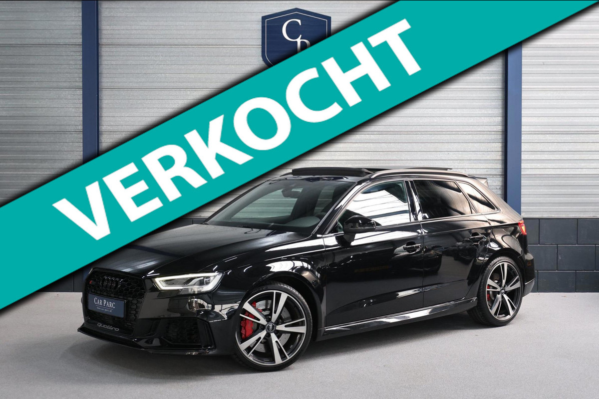 Audi RS3 Sportback 2.5 TFSI quattro MILLTEK/RS ZETELS/B&O/VIRTUAL/SFEER/PANO/LEDER+S.VERWARMING/LMV/CAM/ACC/ECC/12 MND GARANTIE!
