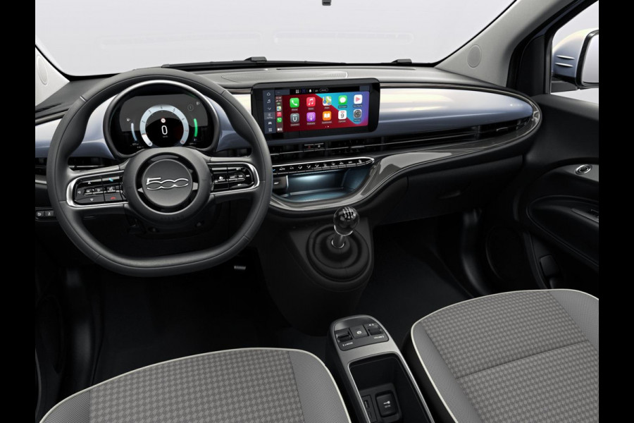Fiat 500 1.0 Hybrid Torino | Private Lease € 387,- | New | Clima | Carplay | PDC | Priv Glass | Celestial Blue
