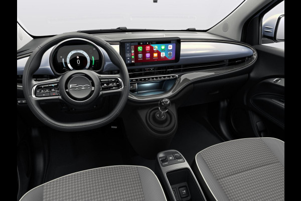 Fiat 500 1.0 Hybrid Torino | Private Lease € 387,- | New | Clima | Carplay | PDC | Priv Glass | Celestial Blue