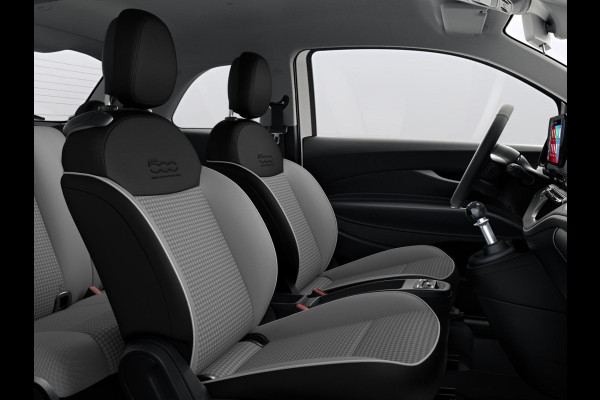 Fiat 500 1.0 Hybrid Torino | Private Lease € 387,- | New | Clima | Carplay | PDC | Priv Glass | Ice White