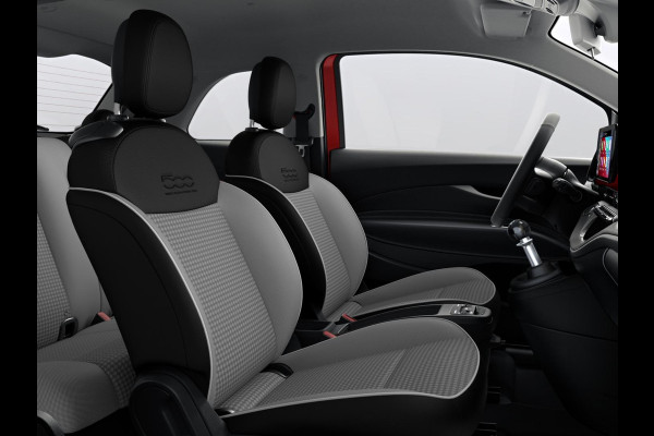 Fiat 500 1.0 Hybrid Torino | Private Lease € 379,- | New | Clima | Carplay | PDC | Priv Glass | Rosso Passione