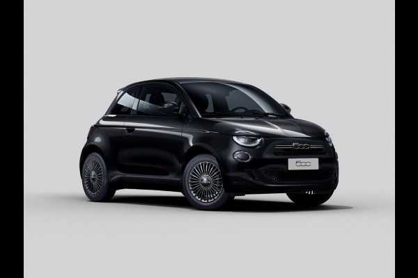 Fiat 500 1.0 Hybrid Torino | Private Lease € 387,- | New | Clima | Carplay | PDC | Priv Glass | Onyx Black