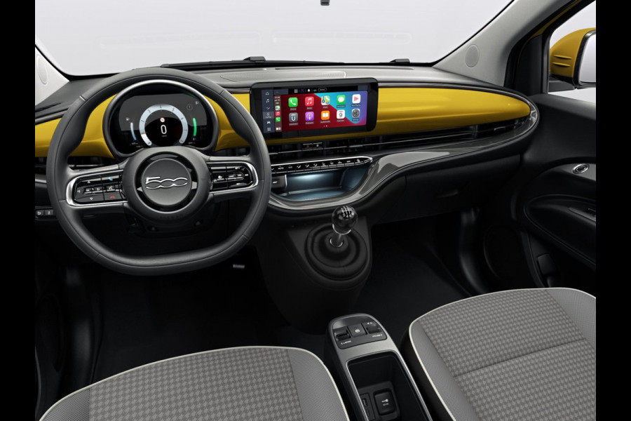 Fiat 500 1.0 Hybrid Torino | Private Lease € 387,- | New | Clima | Carplay | PDC | Priv Glass | Sun of Italy