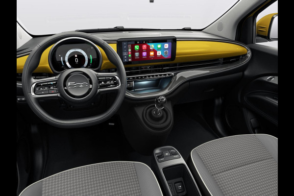 Fiat 500 1.0 Hybrid Torino | Private Lease € 387,- | New | Clima | Carplay | PDC | Priv Glass | Sun of Italy