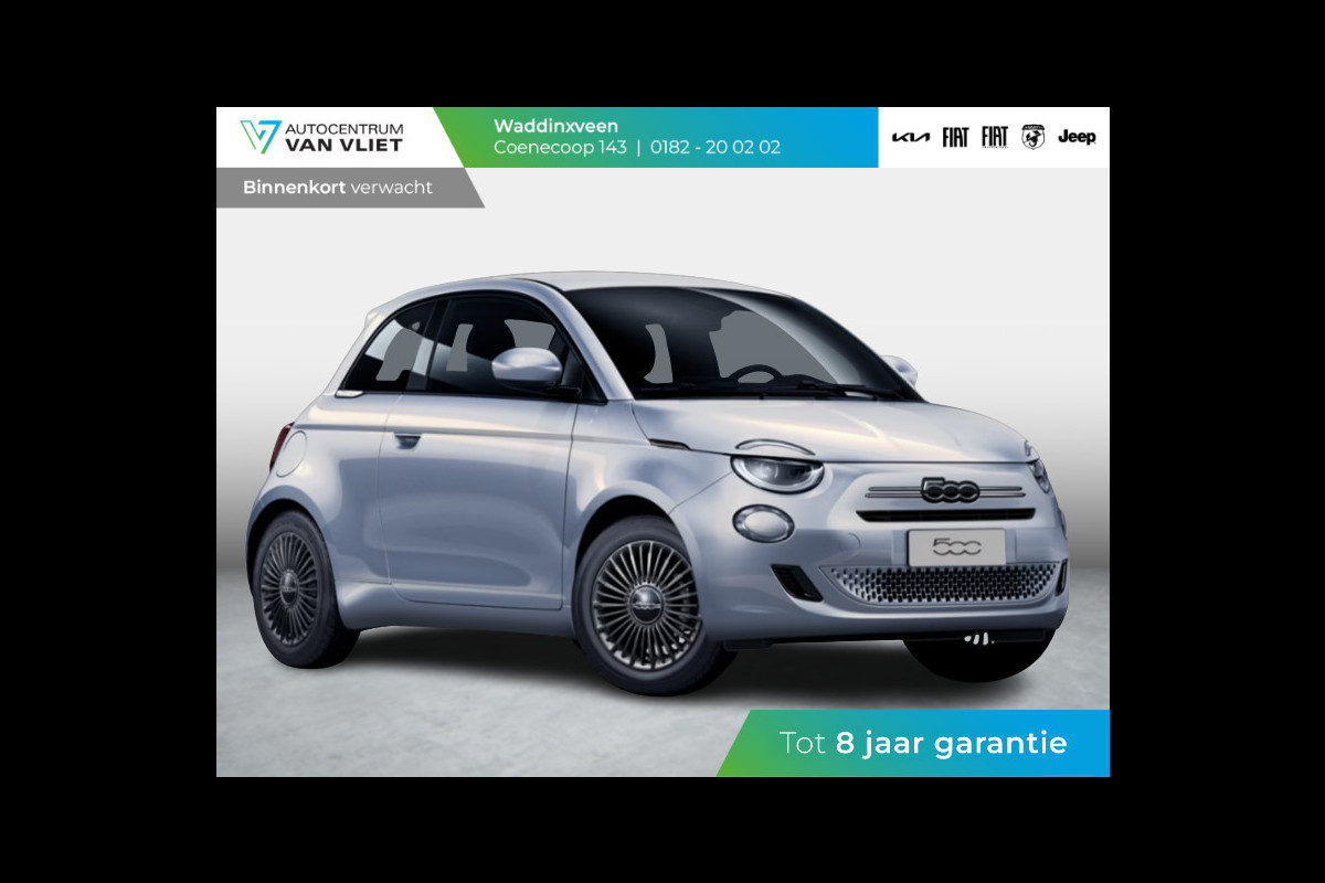 Fiat 500 1.0 Hybrid Torino | Private Lease € 387,- | New | Clima | Carplay | PDC | Priv Glass | Celestial Blue