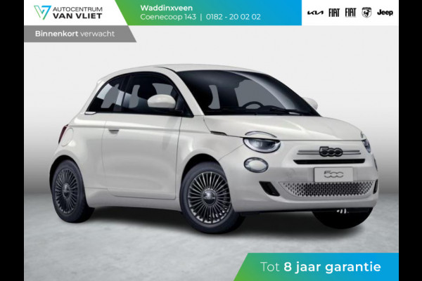 Fiat 500 1.0 Hybrid Torino | Private Lease € 387,- | New | Clima | Carplay | PDC | Priv Glass | Ice White