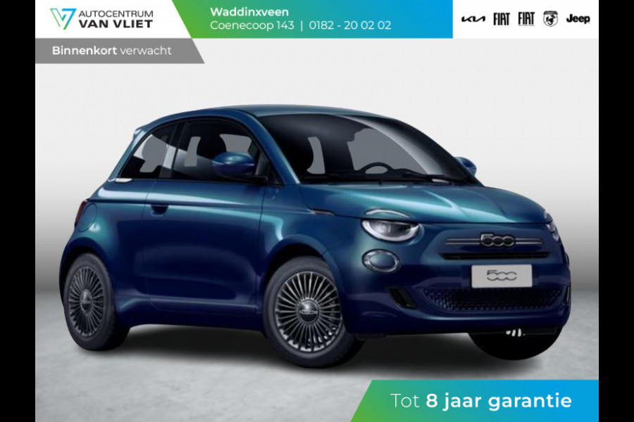 Fiat 500 1.0 Hybrid Torino | Private Lease € 387,- | New | Clima | Carplay | PDC | Priv Glass | Ocean Green